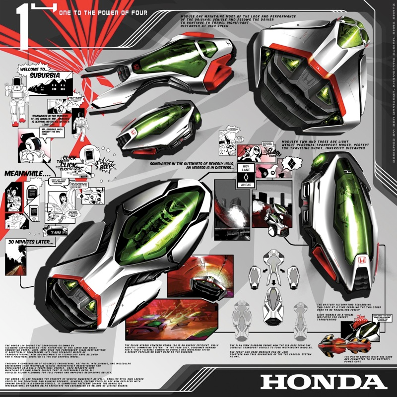 Illustration for article titled One To The Power Of Four Equals Honda Awesomeness